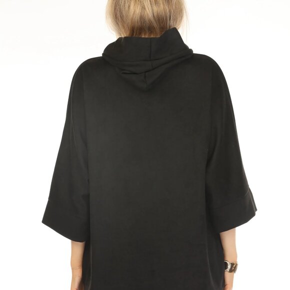 Black Suede Pockets Designer Light Jacket - Picture 5 of 5